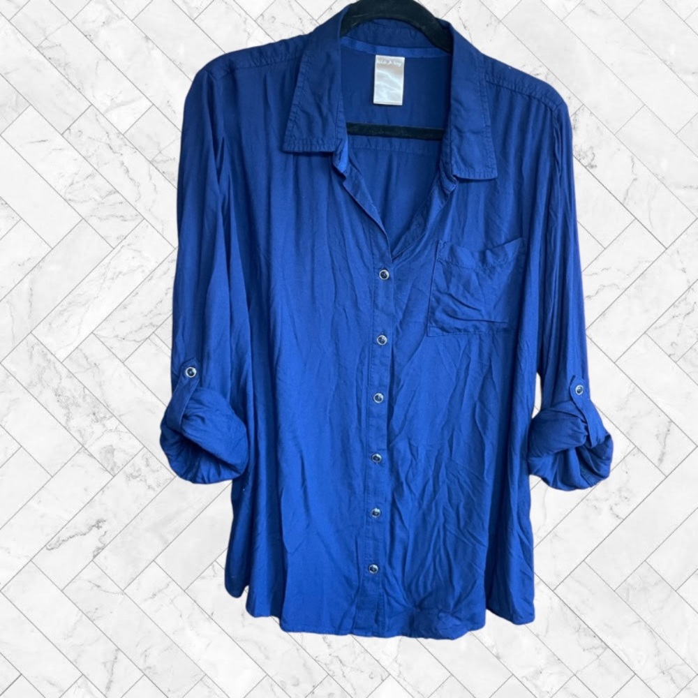 Collared Button Down Top